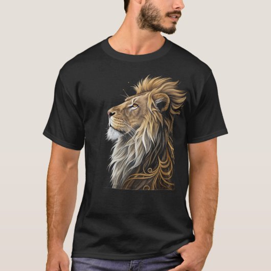 T-shirt majestic Lion Roar (Devant)