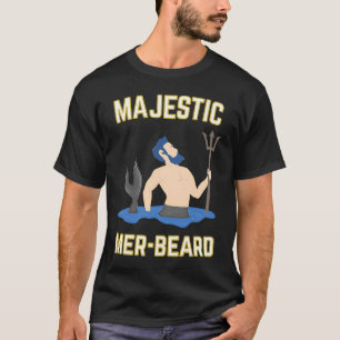 T-shirt Majestic Mer Beard Merman Manly
