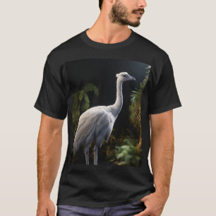 T-shirt Majestic New Zealand White Moa - 3D Réaliste T-Sh