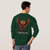 T-shirt Majestic Phoenix Rising: Motivational Resilience (Dos entier)