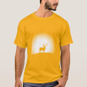 T-shirt Majestic Stag Silhouette Under Lunar Light (Devant)
