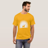 T-shirt Majestic Stag Silhouette Under Lunar Light (Devant entier)