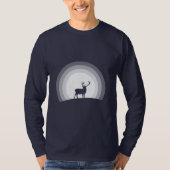 T-shirt Majestic Stag Silhouette Under Lunar Light (Devant)