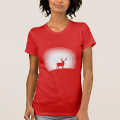 T-shirt Majestic Stag Silhouette Under Lunar Light (Devant)