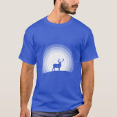 T-shirt Majestic Stag Silhouette Under Lunar Light (Devant)