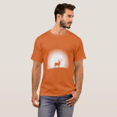 T-shirt Majestic Stag Silhouette Under Lunar Light (Devant entier)