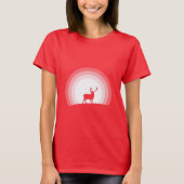 T-shirt Majestic Stag Silhouette Under Lunar Light (Devant)