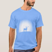 T-shirt Majestic Stag Silhouette Under Lunar Light (Devant)