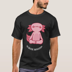 T-shirt Majestueux Monstres Mignons Drôles De Yoga Dessins