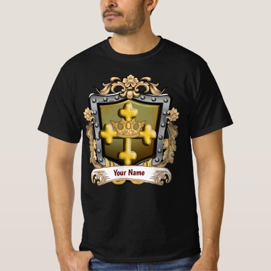 T-shirt Majesty Family Crest Surname (Devant)