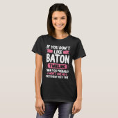 T-shirt Majorette Baton Jette Filles Jets Baton Twirling (Devant entier)