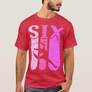 T-shirt Majorette fille 6e anniversaire Baton Twirling