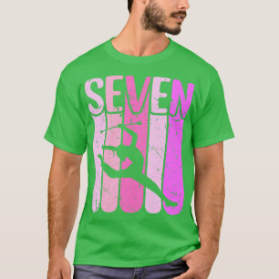 T-shirt Majorette fille 7e anniversaire Baton Twirling