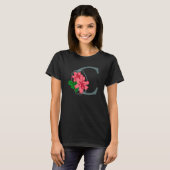 T-shirt Majuscule C monogramme floral (Devant entier)