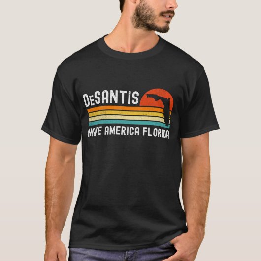 T-shirt Make America Florida Ron DeSantis 2028 (Devant)