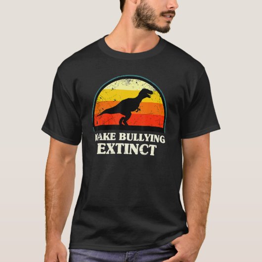 T-shirt Make Bullying Extinction We Wear Orange For Unity  (Devant)