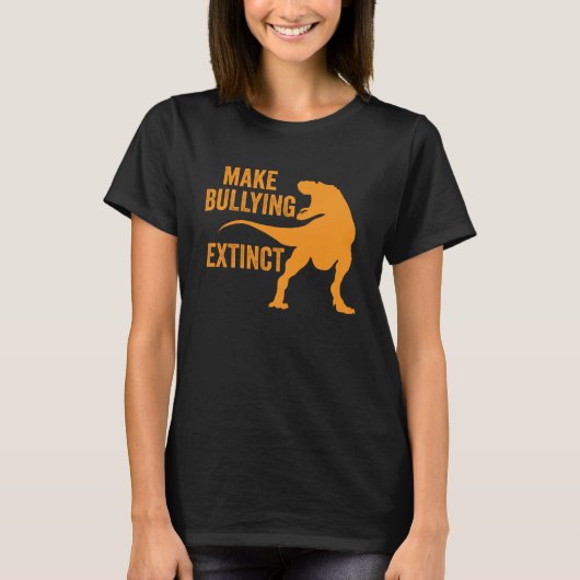 T-shirt Make Bullying Extinction We Wear Orange For Unity  (Devant)