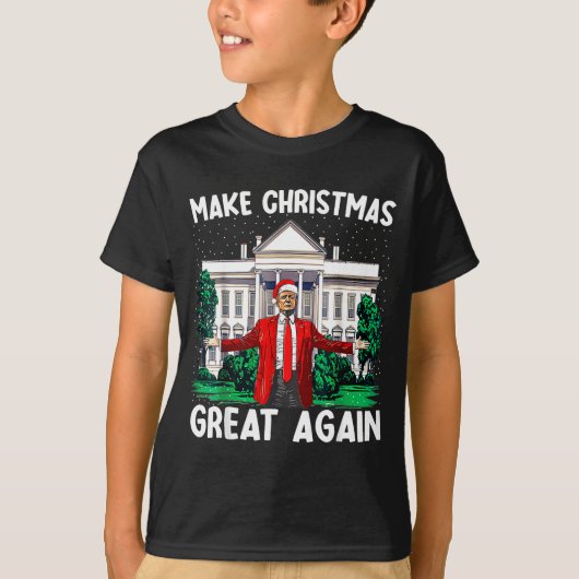 T-shirt Make Christmas Great Again Xmas Funny Trump Pajama (Devant)