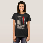 T-shirt Make Heaven Crowded American Flag Patriotic  (Devant entier)