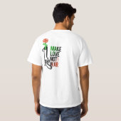T-shirt Make love not war (Dos entier)