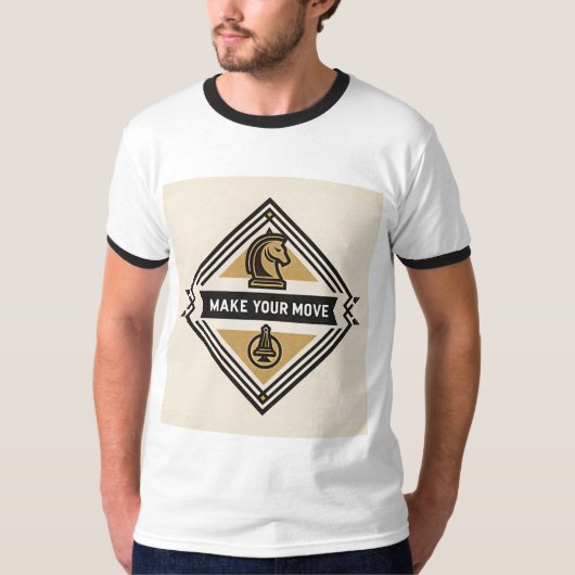 T-shirt Make Your Move – Chess Piece Design (Devant)