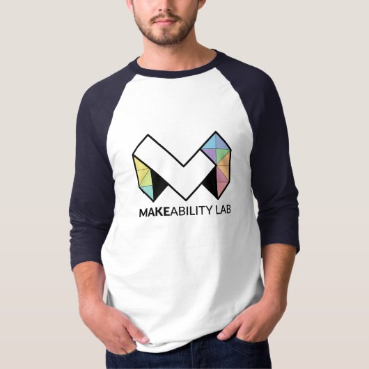 T-shirt Makeability Lab Softball 3/4 manche (Devant)