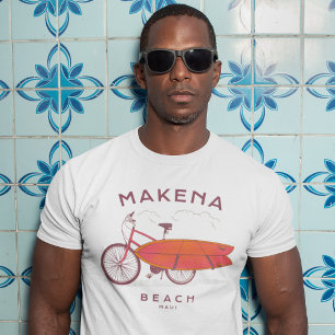 T-shirt Makena Beach Maui Plage Vintage Surf