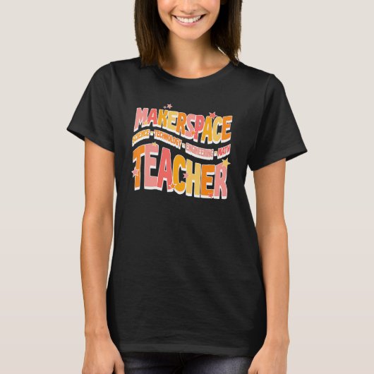 T-shirt Makerspace Science Technologie Génie Math Thé (Devant)