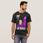 T-shirt Makeup artist beautician cosmetics (Devant entier)