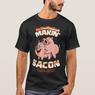 T-shirt Makin' Bacon, Cochon, Maxi, Zany
