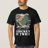 T-shirt Making A List Chicken It Twice (Devant)