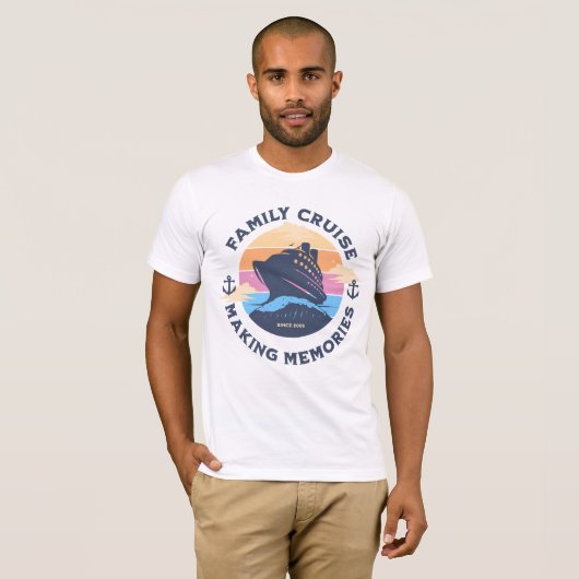T-shirt Making Memories Nautical Vacation (Devant entier)