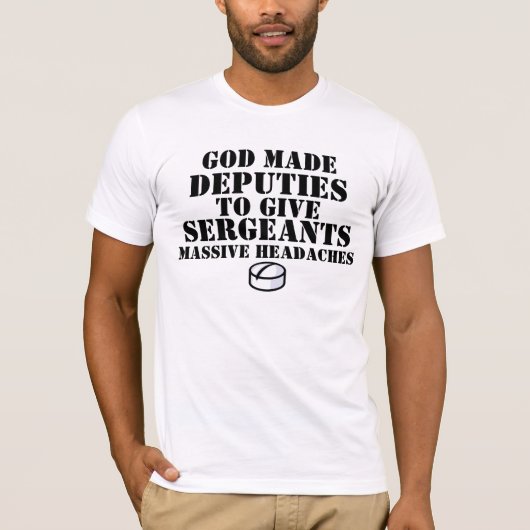 T-shirt Mal de tête de sergent (Devant)