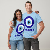 T-shirt Mal Eye de Grèce bleu (Unisexe)