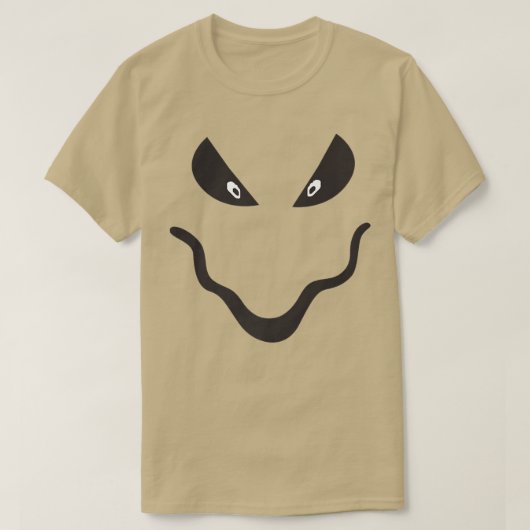 T-shirt Mal Smile, Citrouille Jack O'Lantern Face, Hallowe (Design devant)
