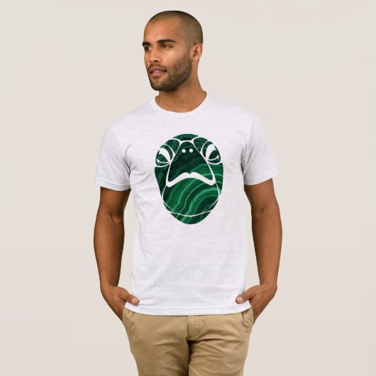 T-shirt Malachite Turtle Face (Devant entier)
