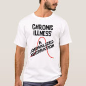 T-shirt MALADIE CHRONIQUE - Aberration normalisée (Devant)