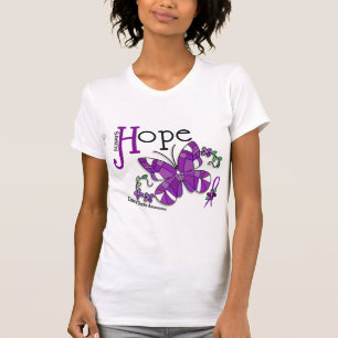 T-shirt Maladie de Crohn de papillon en verre souillé