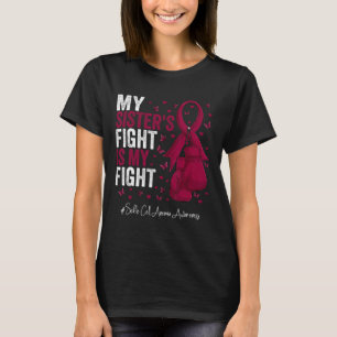 T-shirt Maladie de la faucille de Bourgogne Sensibilisatio