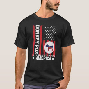 T-shirt Maladie de la varicelle déprimée États-Unis Drapea