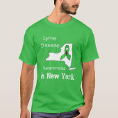 T-shirt Maladie de Lyme à New York Chemise (Devant)