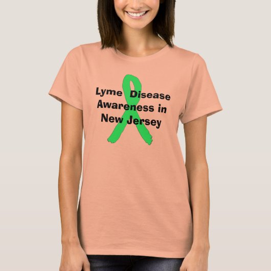 T-shirt Maladie de Lyme dans le New Jersey Chemise féminin (Devant)