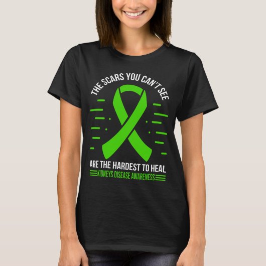T-shirt Maladie des reins Survivant Reins Maladie Ruban (Devant)