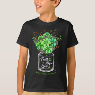 T-shirt Maladie Foi Amour Espérance Fleur Jar Sensibilisat