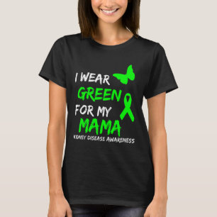 T-shirt Maladie Je Porte Vert Pour Mon Ruban Mama