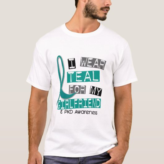 T-shirt Maladie rénale Polycystic PKD Teal pour l'amie (Devant)