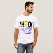 T-shirt Maladie thyroïdienne 2 bleu-clair allés par (Devant entier)
