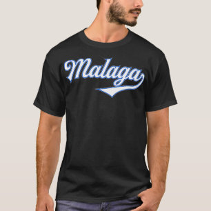 T-shirt Malaga City Espagne Espana Sports Vintages Typogra