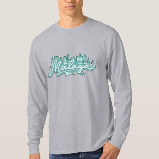 T-shirt Malaga Espagne (Devant)
