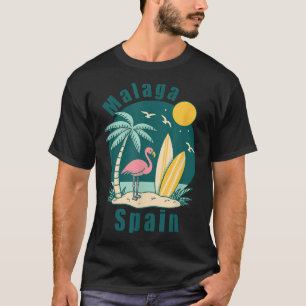 T-shirt Malaga Espagne Souvenirs Espana Voyage Hommes